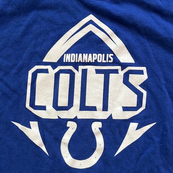 NFL Team Apparel Indianapolis Colts Football T-Shirt Tee Top / Large - Picture 4 of 4
